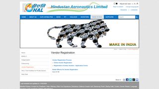 
                            13. Vendor Registration - Hindustan Aeronautics Limited
