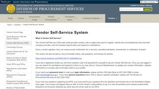 
                            13. Vendor Self-Service System | Division of Procurement Services