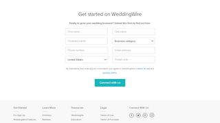 
                            3. Vendor Sign Up - WeddingWire.com