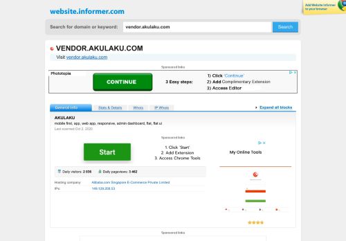 
                            6. vendor.akulaku.com at Website Informer. AKULAKU. Visit Vendor ...