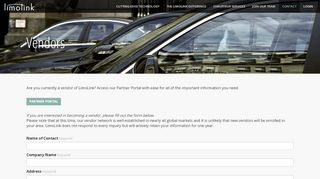 
                            3. Vendors | Contact Us | LimoLink