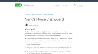 
                            2. Vend's Home Dashboard – How can we help?