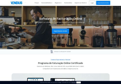 
                            10. Vendus - Software de Facturação Online e POS