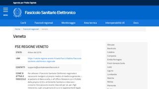 
                            10. Veneto | Fascicolo Sanitario Elettronico