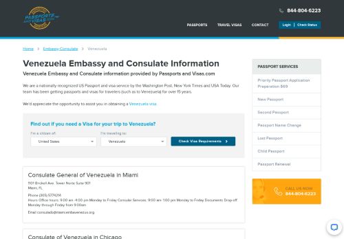 
                            12. Venezuela Embassy and Consulate information - Passports and Visas ...