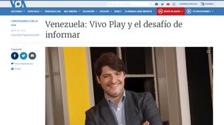 
                            13. Venezuela: Vivo Play y el desafío de informar - Voz de América