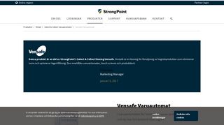 
                            1. Vensafe Varuautomat - StrongPoint