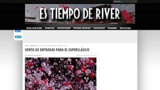 
                            12. venta de entradas para el superclásico - ES TIEMPO DE RIVER