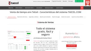 
                            10. Venta de tiempo aire Telcel - Características del sistema TAECEL ...