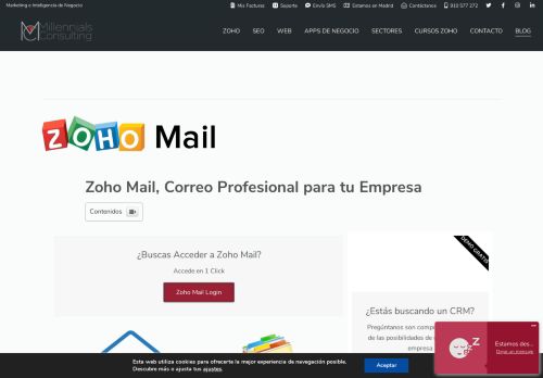 
                            11. Ventajas de usar Zoho Mail - Millennials Consulting