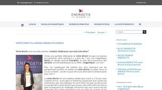 
                            5. VENTE DIRECTE en RESEAU ENERGETIX FRANCE - Energetix