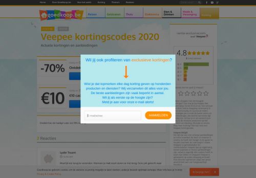 
                            6. Vente-Exclusive Kortingscode → Vandaag tot -70% (OP = OP)