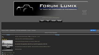 
                            11. Vente-Privée Olympus - Forum LUMIX
