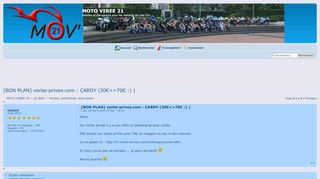 
                            13. vente-privee.com : CARDY - moto viree 21