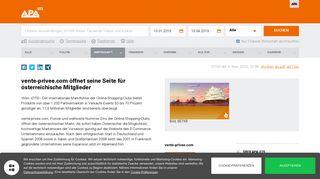 
                            12. vente-privee.com öffnet seine Seite für österreichische Mitglieder ...