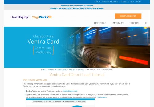 
                            9. Ventra Card Direct Load Tutorial | WageWorks