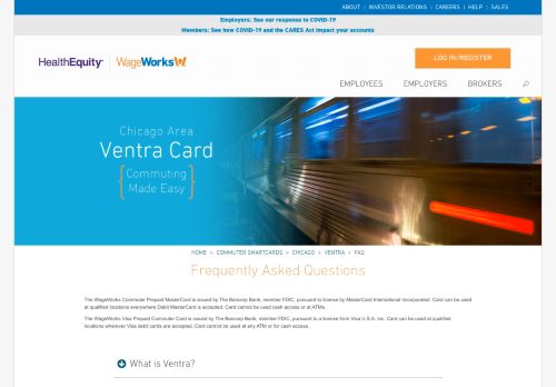 
                            8. Ventra Card - WageWorks