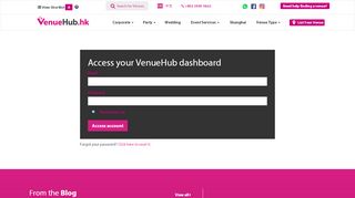 
                            1. Venue Login - VenueHub HK