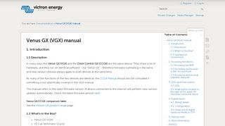 
                            5. Venus GX (VGX) manual [Victron Energy]