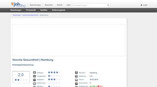 
                            12. Veovita Gesundheit in Hamburg Jobbewertung u. Meinungen