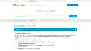 
                            9. Ver mi factura - Atención al cliente Movistar