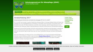 
                            10. Verabschiedung 2017 - Schulungszentrum für Altenpflege