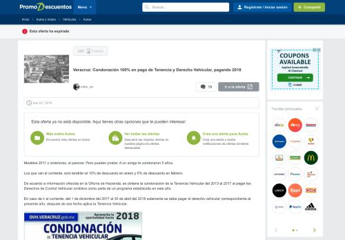 
                            6. Veracruz: Condonación 100% en pago de Tenencia y Derecho ...