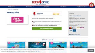 
                            2. VeraJohn - 200% up to 1000 kr + 30 Free Spins - Norsk Casino