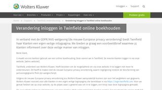 
                            6. Verandering inloggen in Twinfield online boekhouden