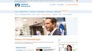 
                            11. Veranstaltungen & Reisen - Volksbank Backnang eG