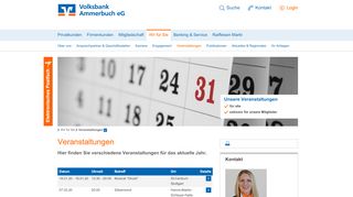 
                            12. Veranstaltungen - Volksbank Ammerbuch eG