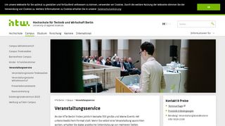 
                            2. Veranstaltungsservice - HTW Berlin