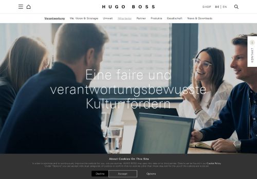 
                            1. Verantwortung für die Mitarbeiter | HUGO BOSS Group