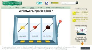 
                            5. Verantwortungsvolles Spielen - - CHECK DEIN SPIEL