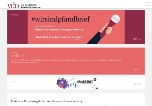 
                            7. Verband Deutscher Pfandbriefbanken: vdp