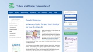 
                            4. Verbessern Sie Ihr Ranking durch Beiträge auf www.theralupa.de ...