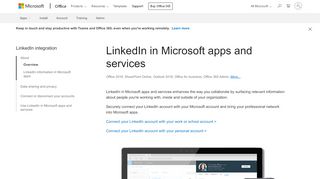 
                            11. Verbinden Ihrer LinkedIn-und Microsoft-Konten - Office-Support