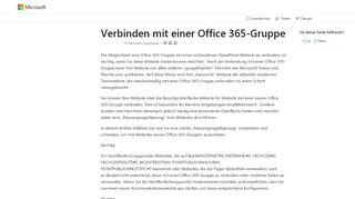 
                            9. Verbinden mit einer Office 365-Gruppe | Microsoft Docs