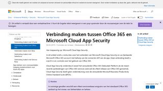 
                            8. Verbinding maken tussen Office 365 en Cloud App Security | Microsoft ...