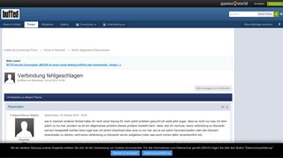 
                            4. Verbindung fehlgeschlagen - WoW: Allgemeine Diskussionen - buffed ...