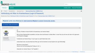 
                            2. Verbindung mit Wlan im Krankenhaus (Login & Passwort) - Samsung ...