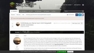 
                            13. Verbindung zum Server kann nicht hergestellt werden (Launcher ...