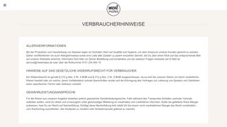 
                            5. Verbraucherhinweise - www.mealmates.de - Frisches Essen auf ...