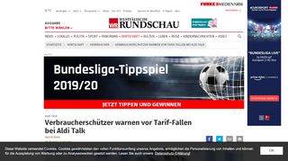 
                            11. Verbraucherschützer warnen vor Tarif-Fallen bei Aldi Talk | wr.de ...