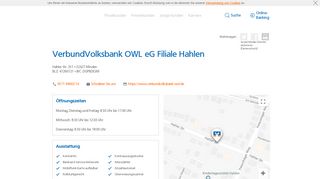 
                            6. VerbundVolksbank OWL eG Filiale Hahlen,Hahler Str. 251 ...