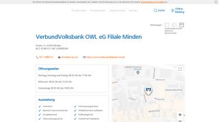 
                            5. VerbundVolksbank OWL eG Filiale Minden,Poststr. 4 - Volksbank ...