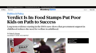 
                            11. Verdict Is In: Food Stamps Put Poor Kids on Path to Success ...