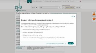 
                            9. Verdipapirtjenester - DNB Markets - DNB