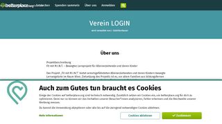 
                            2. Verein LOGIN: Spende für unsere Organisation (betterplace.org)