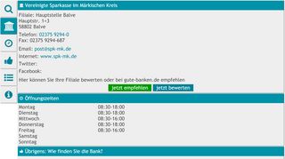 
                            5. Vereinigte Sparkasse im Märkischen Kreis - bank-oeffnungszeiten.de